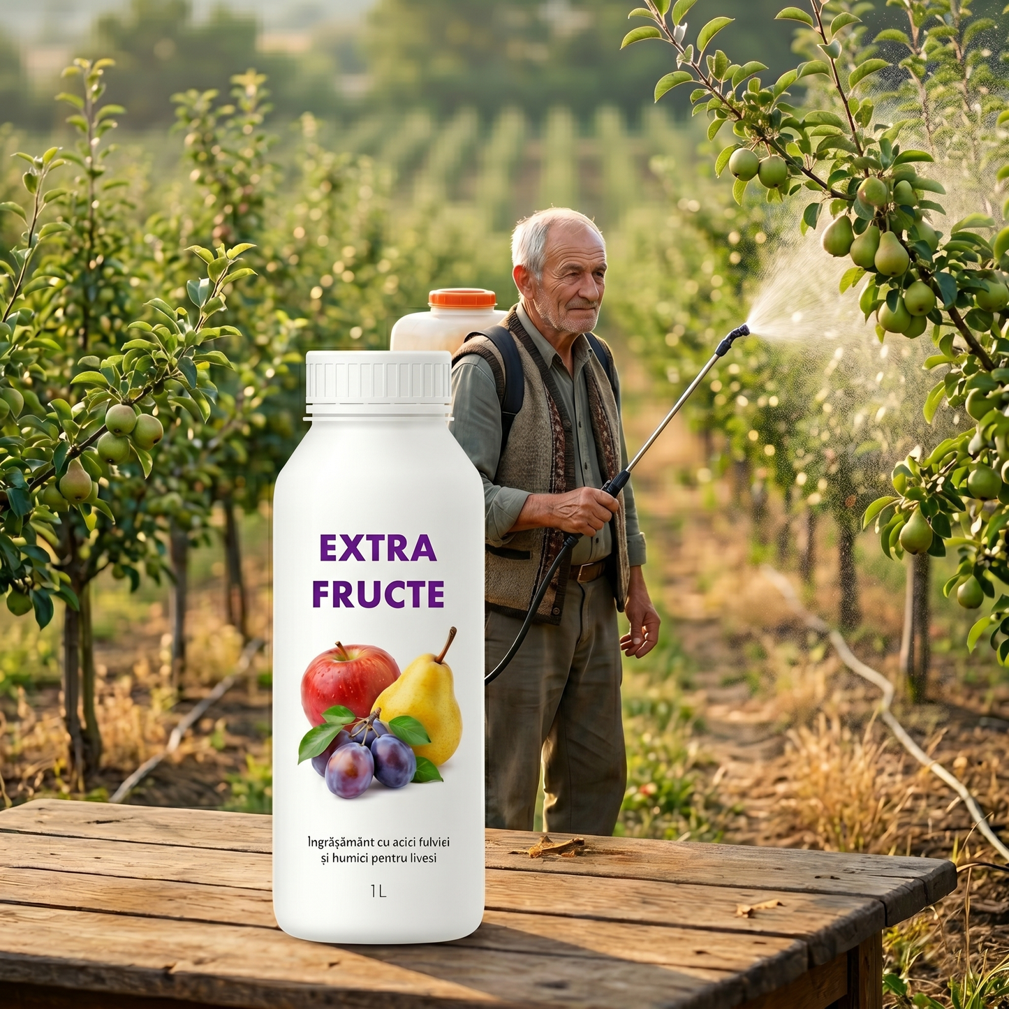 EXTRA FRUCTE - BIOSTIMULATOR POMI FRUCTIFERI - PRODUCȚIE SĂNĂTOASĂ ȘI ABUDENTĂ1 LITRU