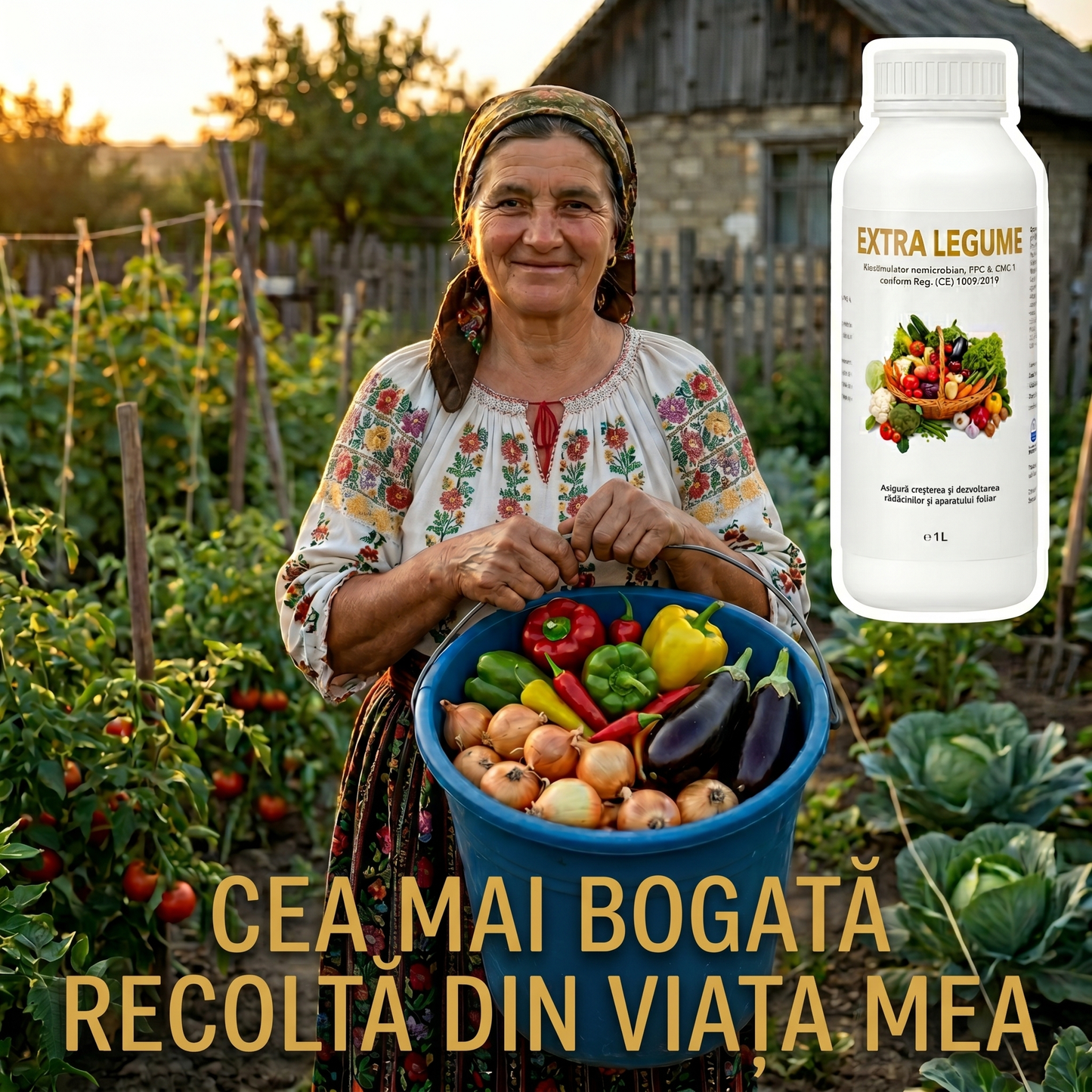 EXTRA LEGUME - BIOSTIMULATOR PENTRU TOATE PLANTELE DIN GRĂDINA TA - 1 LITRU
