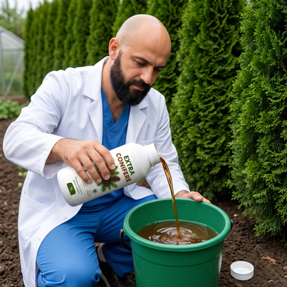 EXTRA CONIFERE - BIOSTIMULATOR PENTRU TUIA, BRAZI, MOLIZI - VERDE INTENS 1 LITRU