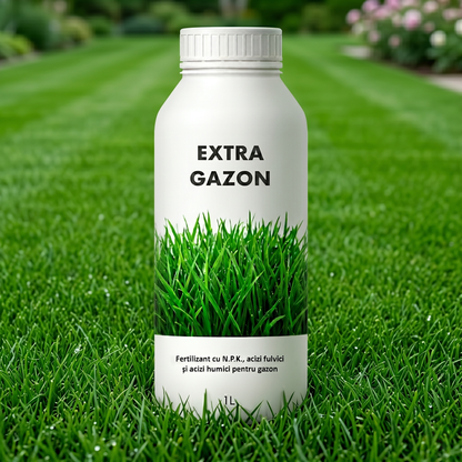 EXTRA GAZON - BIOSTIMULATOR ȘI FERTILIZATOR PENTRU VERDE INTENS 1 LITRU