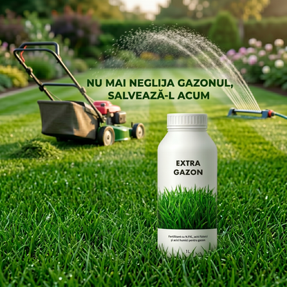 EXTRA GAZON - BIOSTIMULATOR ȘI FERTILIZATOR PENTRU VERDE INTENS 1 LITRU