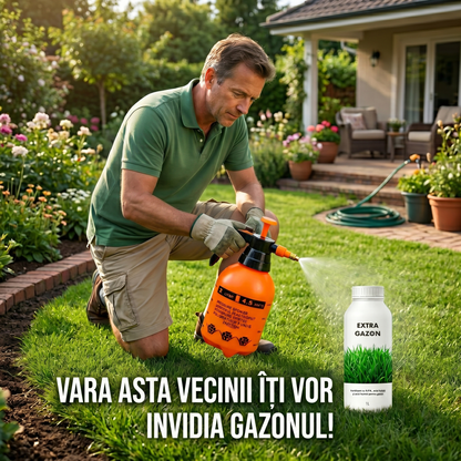EXTRA GAZON - BIOSTIMULATOR ȘI FERTILIZATOR PENTRU VERDE INTENS 1 LITRU