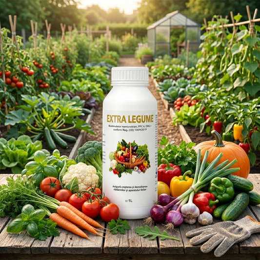 EXTRA LEGUME - BIOSTIMULATOR PENTRU TOATE PLANTELE DIN GRĂDINA TA - 1 LITRU