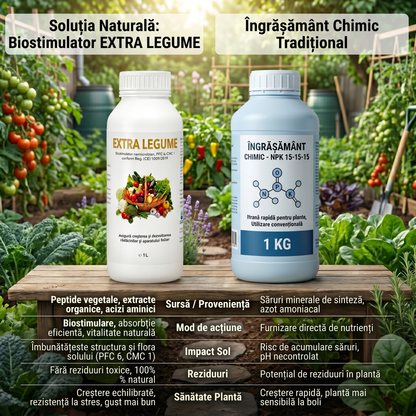 EXTRA LEGUME - BIOSTIMULATOR PENTRU TOATE PLANTELE DIN GRĂDINA TA - 1 LITRU