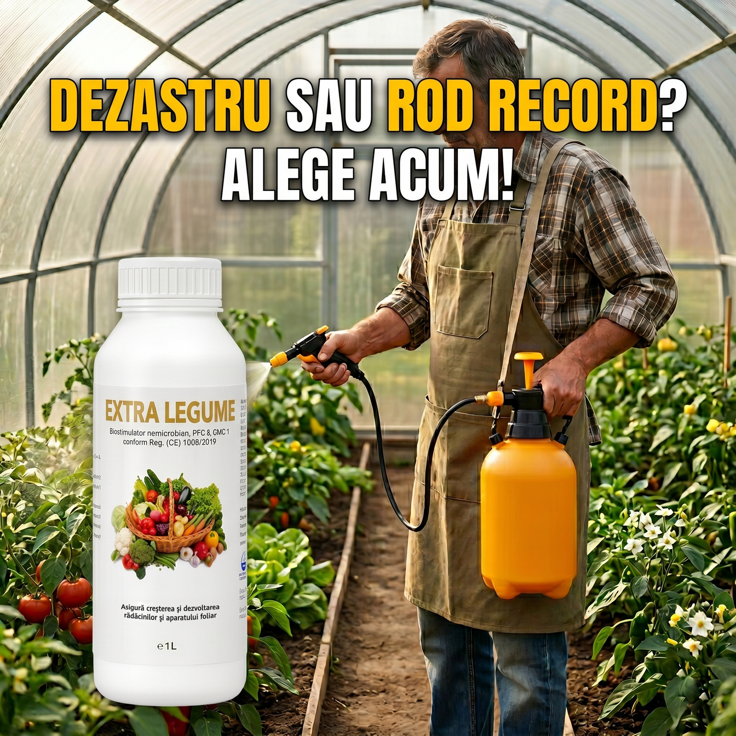 EXTRA LEGUME - BIOSTIMULATOR PENTRU TOATE PLANTELE DIN GRĂDINA TA - 1 LITRU