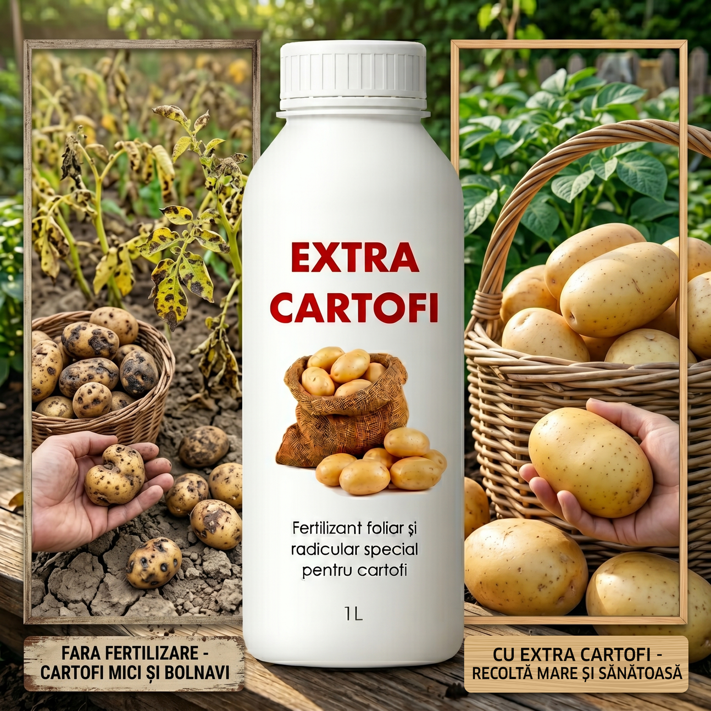 EXTRA CARTOFI - BIOSTIMULATORI PENTRU ROD BOGAT SĂNĂTOS 1 LITRU