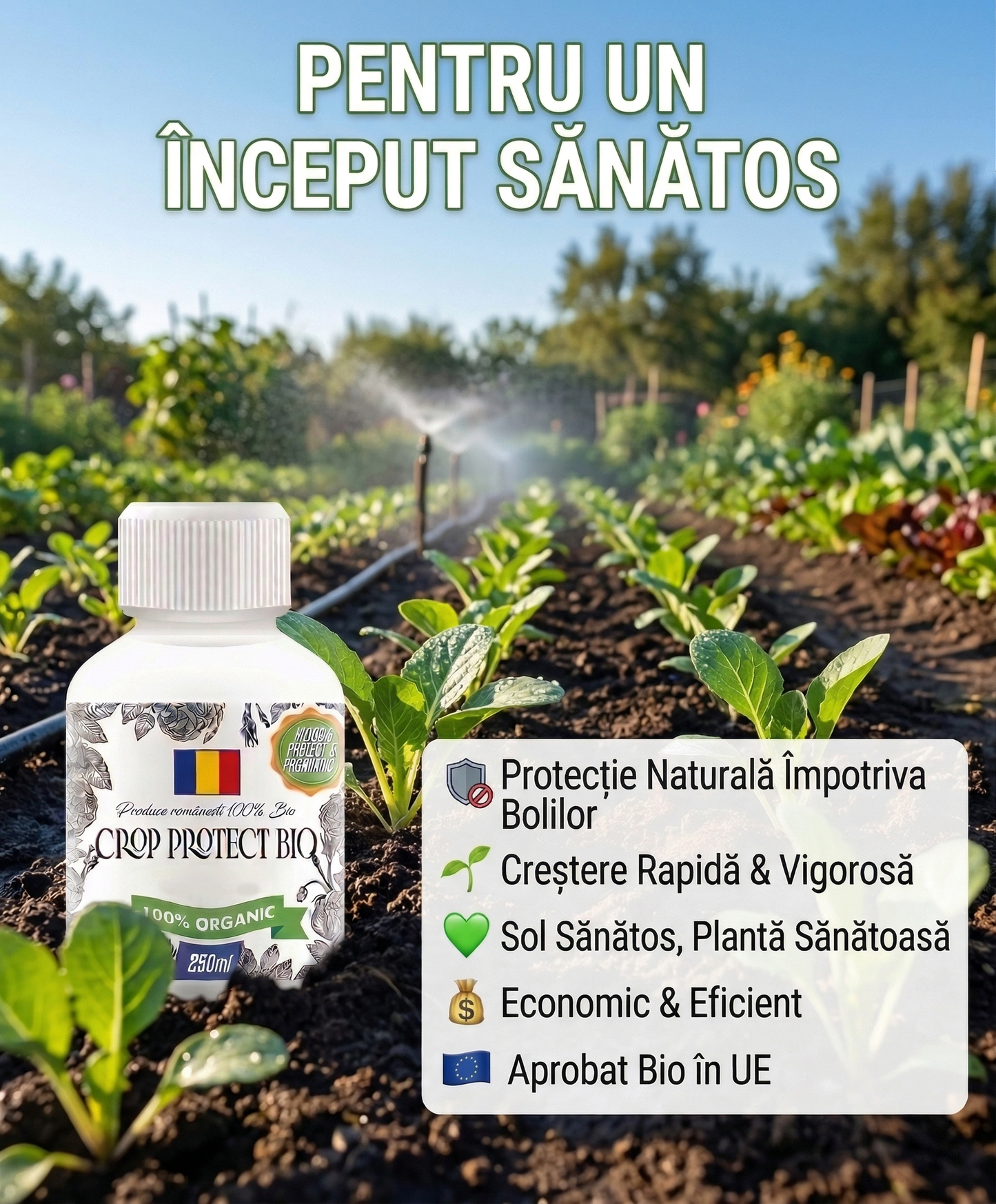 CROP PROTECT BIO - DOCTORUL PĂMÂNTULUI - BIOSTIMULATOR AMELIORATOR PENTRU SOL