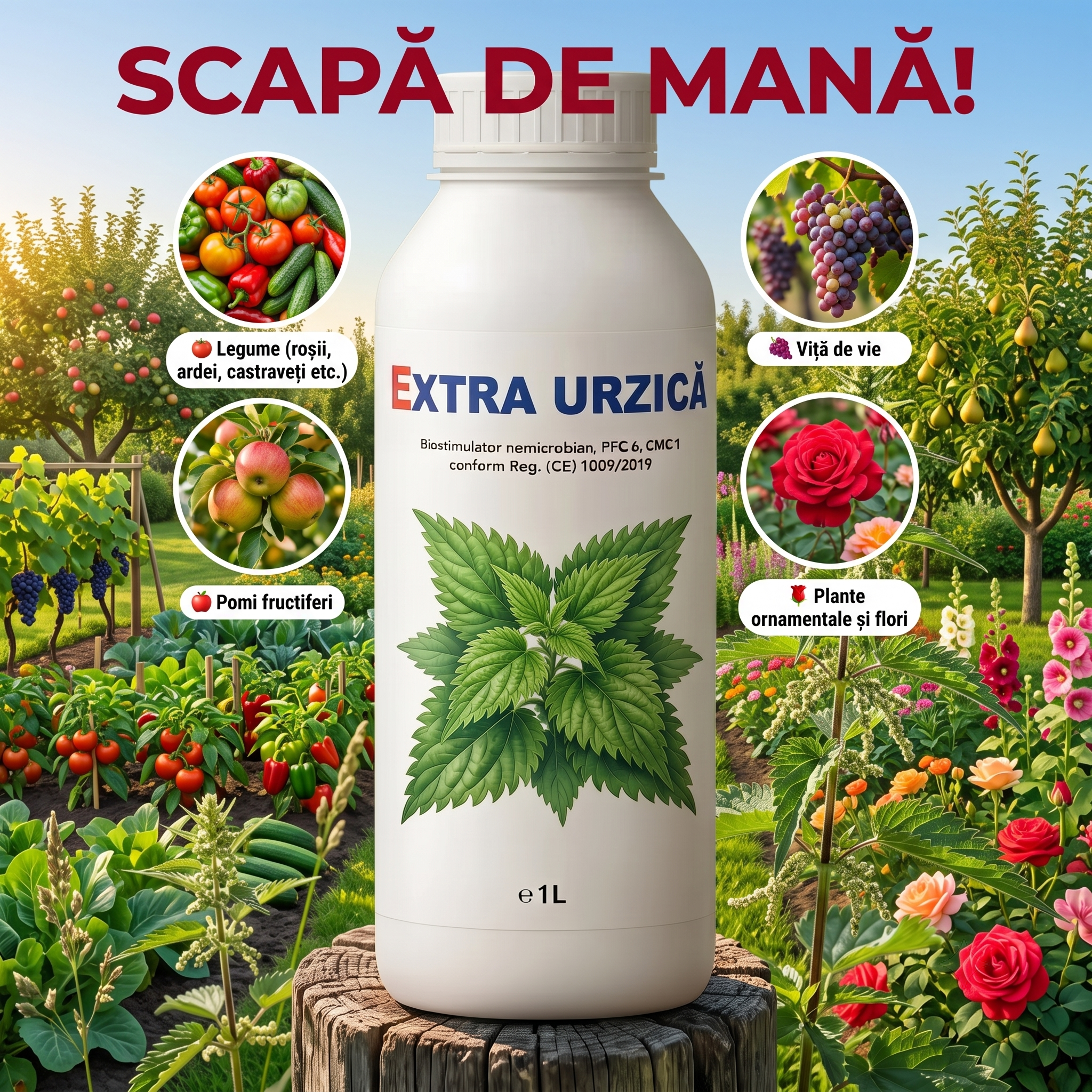 EXTRA URZICĂ - BIOSTIMULATOR ÎMPOTRIVA MANEI - 1L