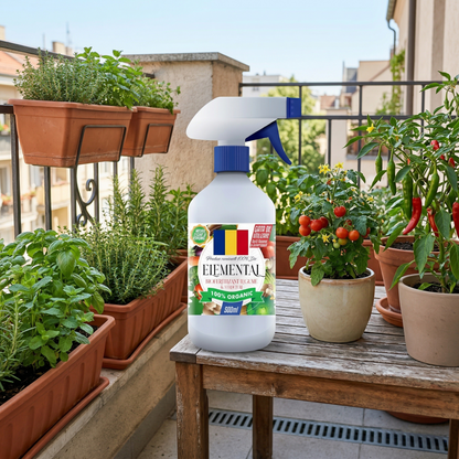 ELEMENTAL - FERTILIZANT DOCTORUL PĂMÂNTULUI GATA DE UTILIZARE PENTRU PLANTE AROMATICE ȘI LEGUME 100% NATURAL - 500 ML