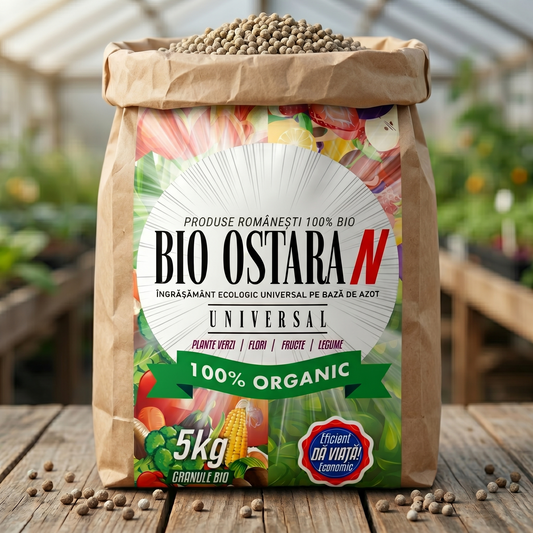 BIO OSTARA N - DOCTORUL PĂMÂNTULUI - ÎNGRĂȘĂMÂNT BIO GRANULE DIN GUNOI DE PASĂRE ȘI AZOT - 5 KG
