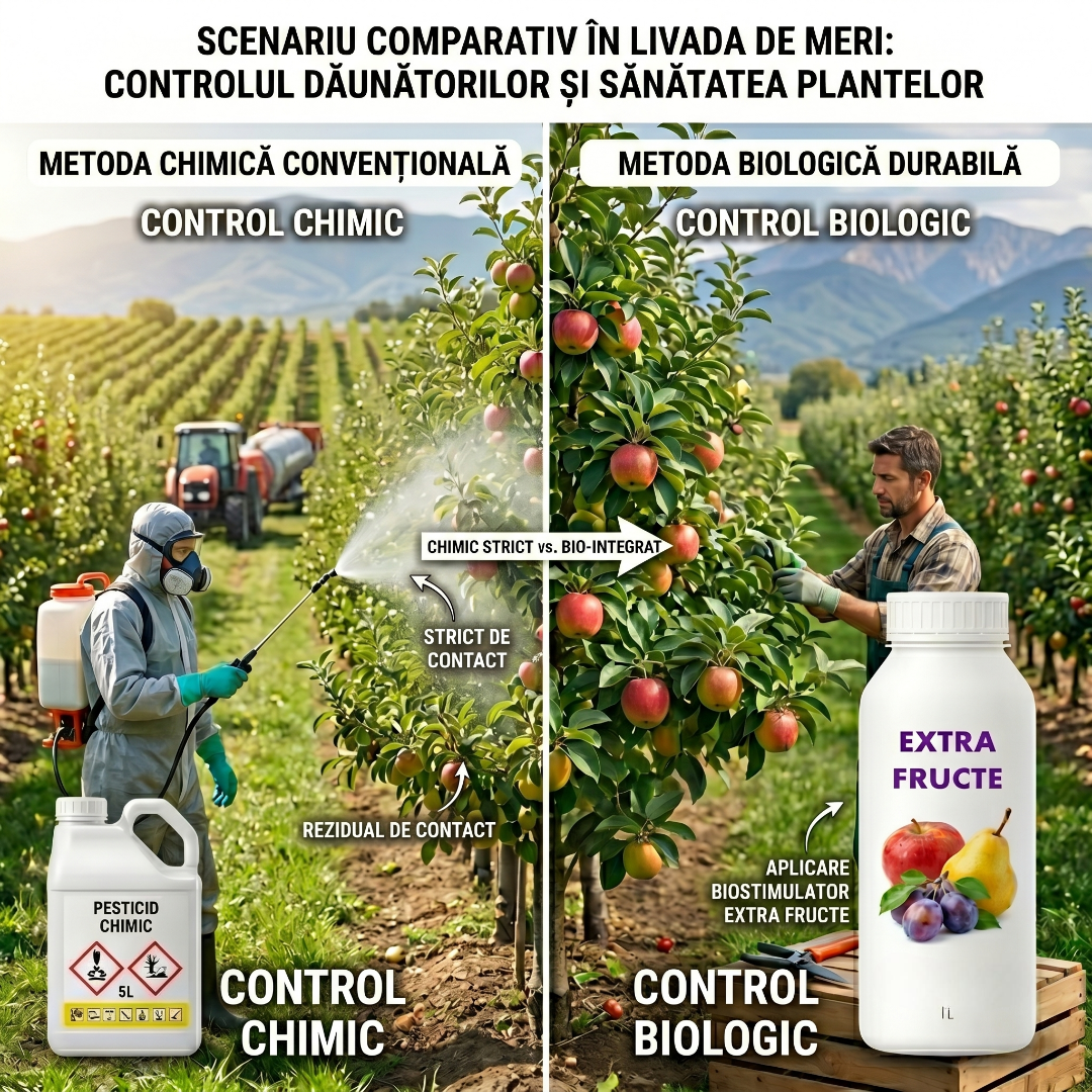 EXTRA FRUCTE - BIOSTIMULATOR POMI FRUCTIFERI - PRODUCȚIE SĂNĂTOASĂ ȘI ABUDENTĂ1 LITRU
