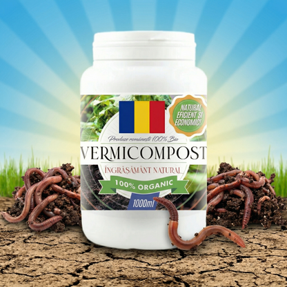 VERMICOMPOST PENTRU RĂSADURI - DOCTORUL PĂMÂNTULUI - ÎNGRĂȘĂMÂNT 100% BIO - 1 KG