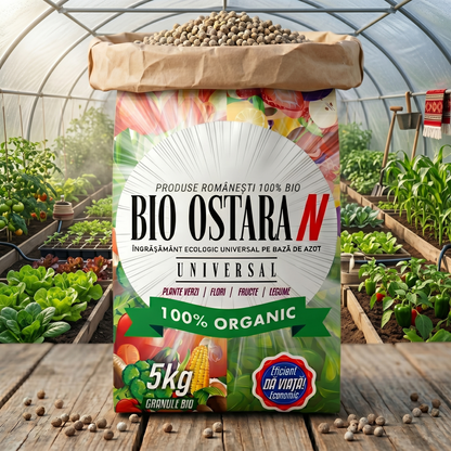 BIO OSTARA N - DOCTORUL PĂMÂNTULUI - ÎNGRĂȘĂMÂNT BIO GRANULE DIN GUNOI DE PASĂRE ȘI AZOT - 5 KG