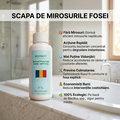 BIOACTIVATOR FOSE SEPTICE - ECO SEPT - DOCTORUL PĂMÂNTULUI -  1 LITRU