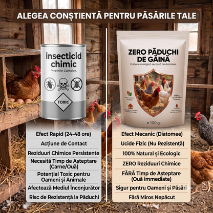 FĂRĂ PĂDUCHI DE GĂINĂ - TRATAMENT NATURAL ÎMPOTRIVA PĂDUCHILOR DE GĂINĂ - 100 G