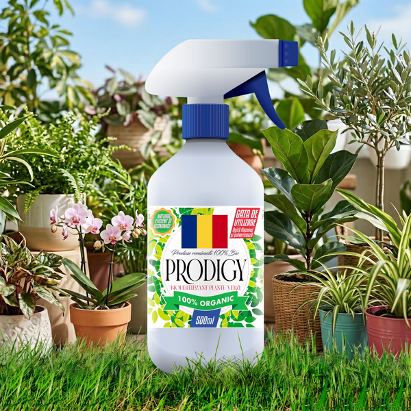 PRODIGY - FERTILIZANT DOCTORUL PĂMÂNTULUI GATA DE UTILIZARE PENTRU PLANTE VERZI DE BALCON 100% NATURAL - 500 ML