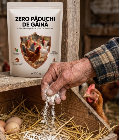 FĂRĂ PĂDUCHI DE GĂINĂ - TRATAMENT NATURAL ÎMPOTRIVA PĂDUCHILOR DE GĂINĂ - 100 G